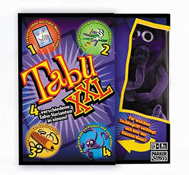 Hasbro Gaming Tabu Brettspiel, Party-Edition des Spieleklassikers für unendlichen Spaß mit Freunden und Familie, Spielfiguren, Multiplayer-Spiel und Weihnachtsaktivitäten für min. 4 Personen im Sale